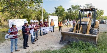 Diego Castañón: Banderazo de obra, inversión para pavimentación de calles en Tulum