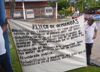 Se manifiestan habitantes de la zona cañera