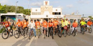 Tulum realiza tercera rodada naranja actívate, únete y di no a la violencia contra las mujeres y niñas”