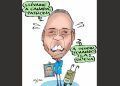 Caricatura: Con un pie en la calle