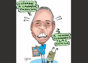 Caricatura: Con un pie en la calle