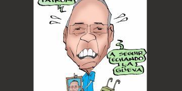 Caricatura: Con un pie en la calle