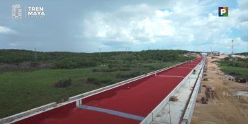 Aumenta en Tren Maya vía terminada; en tramo 2 ya son 156 kilómetros: Javier May