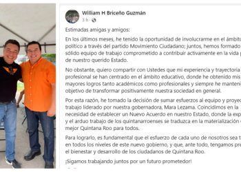 Delegado municipal de MC en Othón P. Blanco se suma al trabajo de Mara Lezama
