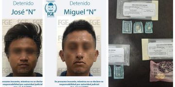 Capturan a dos sujetos por su probable participación en delitos contra la salud