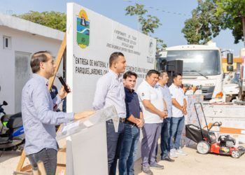 Diego Castañón fortalece servicios públicos con entrega de material y equipo nuevo