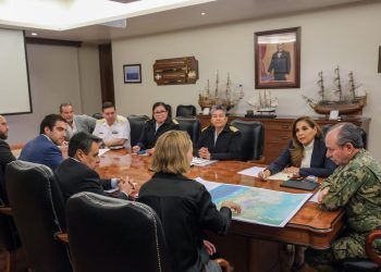 Mara Lezama revisa con la Secretaría de Marina el impulso para el sur del estado