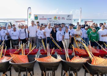 Diego Castañón activa plan integral de contención al sargazo y entrega vehículos a la Zofemat Tulum