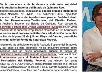 Descarada protección de funcionarios joaquinistas a Lili Campos, el Auditor se declara incompetente