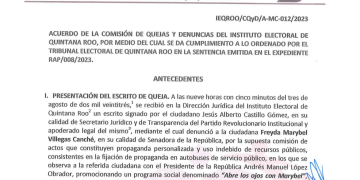 IEQROO da duro golpe a Maribel Villegas