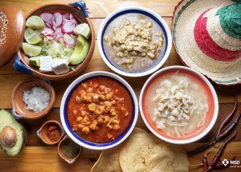 En México existen más de 10 tipos de pozole, donde el ingrediente principal es ¡la carne de cerdo!