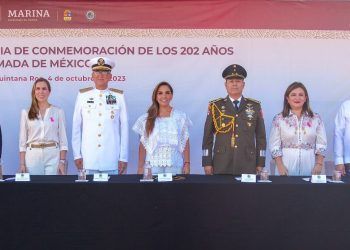 Mara Lezama encabeza conmemoración del 202 aniversario de la creación de la Armada de México