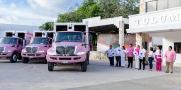 Diego Castañón encabeza banderazo rosa “concientizando a Tulum contra el cáncer de mama”