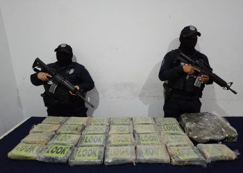 La #SSC asegura 25 paquetes de cocaína