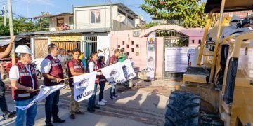 Diego Castañón pone en marcha la construcción del drenaje sanitario en la colonia Huracanes de Tulum
