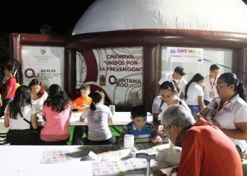 El Cine Móvil fue en este 2023 una de las innovaciones para la Prevención del Delito