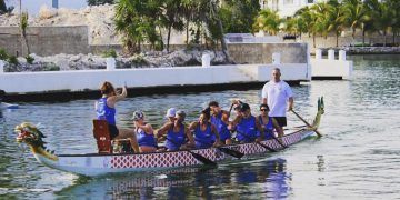 El festival de bote dragón “rosa mexicano” será en puerto aventuras