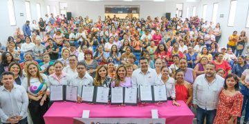 Firman Mara y Verónica Lezama Acuerdo Solidario con World Vision México para empoderar a las mujeres