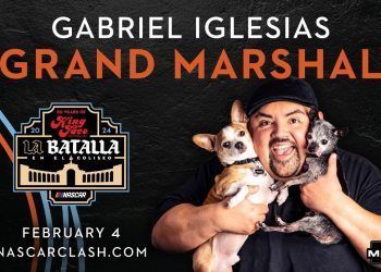 Gabriel “Fluffy” iglesias será el grand marshal para la carrera ‘king taco la batalla en el coliseo’ de la Nascar México series