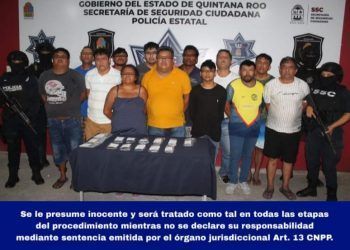 La SSC de Quintana Roo logra el aseguramiento de narcóticos, armamento y diversas personas relacionadas con delitos