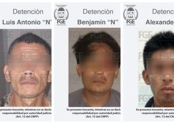 Captura FGE a tres sujetos relacionados con un grupo criminal en Tulum