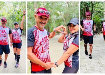 Pareja Celebra el Amor y la Amistad Corriendo 18 Kilómetros Juntos en Cancún