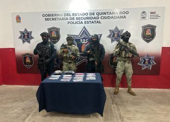 Decomisa la #SSC sustancias ilícitas y cartuchos de armas