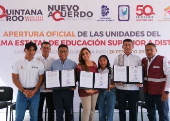 Abre Mara Lezama espacios para que más jóvenes tengan una carrera profesional en Quintana Roo