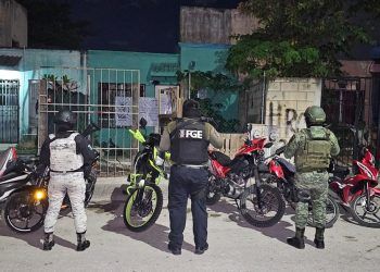 FGE, Sedena y Guardia Nacional recuperan siete motocicletas robadas en Benito Juárez