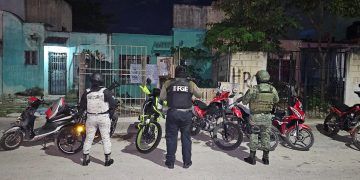 FGE, Sedena y Guardia Nacional recuperan siete motocicletas robadas en Benito Juárez