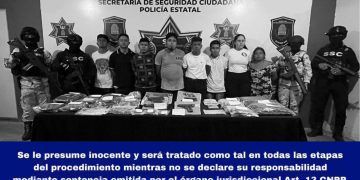 Operativo Conjunto en Cancún Resulta en la Detención de Ocho Individuos por Delitos Contra la Salud y Violaciones a la Ley de Armas