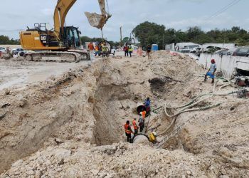 Concluye CAPA reparación de tubería que abastece de agua a Chetumal