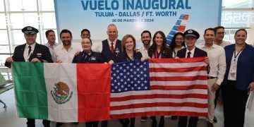 Aeropuerto de Tulum recibe por primera vez vuelos internacionales
