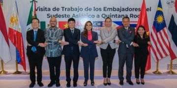 Embajadores del Sudeste Asiático exploran áreas de negocios en Quintana Roo