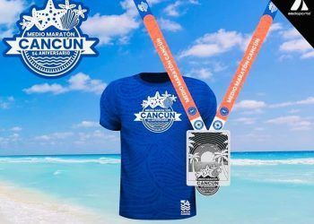Todos listos para el medio maratón Cancún
