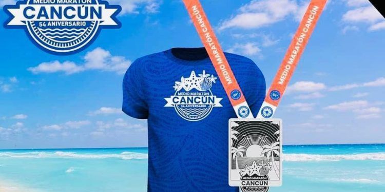 Todos listos para el medio maratón Cancún