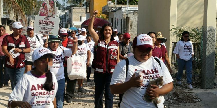 Anahí González visita la Zona Continental de Isla Mujeres