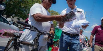 Gino Segura y Ana Paty Peralta Recorren Cancún para Fortalecer la Cuarta Transformación