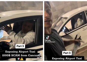 Turista canadiense recupera su dinero tras presunto intento de estafa de taxi en el Aeropuerto Internacional de Cancún