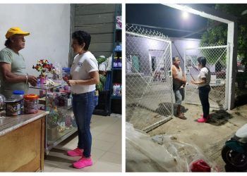 Lupita Buenfil, Candidata a Diputada Local, Escucha a los Vecinos de la Colonia Los Monos en Chetumal
