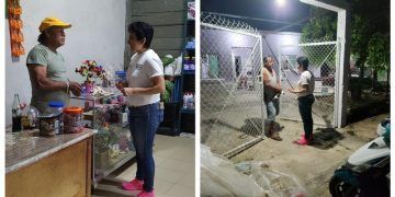 Lupita Buenfil, Candidata a Diputada Local, Escucha a los Vecinos de la Colonia Los Monos en Chetumal
