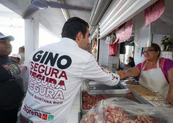 Comerciantes de Chetumal recibe con los brazos abiertos a Gino