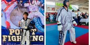 Gustavo Martínez, padre e hijo triunfan en el estatal de kickboxing en Tabasco