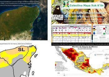 Las lluvias caen por franjas o de mamànChàak en el territorio maya, pronóstico el Xok k’iin 2024
