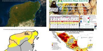 Las lluvias caen por franjas o de mamànChàak en el territorio maya, pronóstico el Xok k’iin 2024