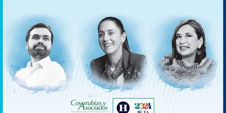 Claudia Sheinbaum lidera encuestas de Covarrubias y Asociados, según Heraldo Media Group