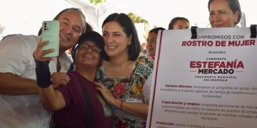 Estefanía Mercado firma compromisos con enfoque en las mujeres de Solidaridad
