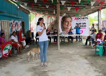 Tania Casa Madrid se compromete a combatir la desigualdad y el abandono en Bacalar