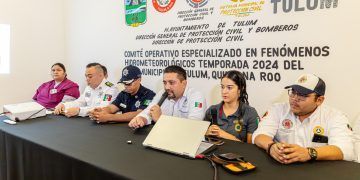 Comité en Fenómenos Hidrometeorológicos refuerza acciones en favor de las familias de Tulum