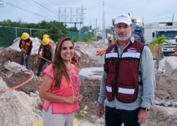 Avance del 60% en el cableado subterráneo del bulevar Colosio: Mara Lezama